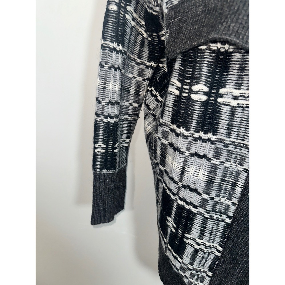 Victoria's Secret Plaid Mohair Wool Blend‎ Oversized Cardigan Sweater Size S - Picture 4 of 7